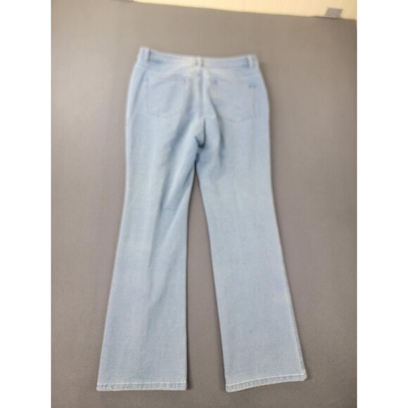 Quacker Factory Jeans Womens 10 Light DreamJeannes Straight Heart Rhinestone - Picture 13 of 14